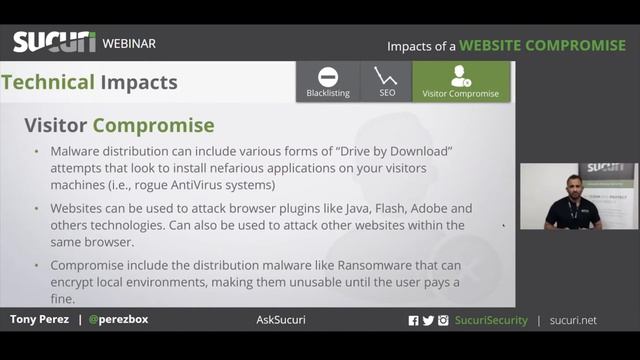 Sucuri Webinar: Impacts of a Website Compromise смотреть онлайн