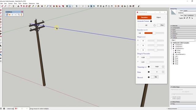 ROPE AND CABLES IN SKETCHUP with Clothworks смотреть онлайн