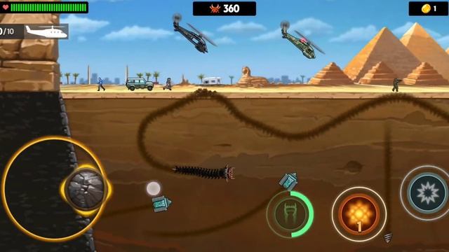 огромный червяк напал на землю!!!! игра death worm 🪱 #червяк смотреть онлайн