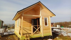 Баня 4х6 из профилированного бруса.