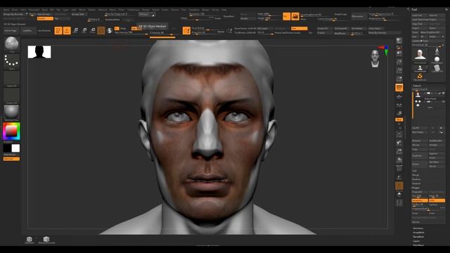 Zbrush/Spotlight painting/지브러쉬 기초/스팟라이트로 채색하기 смотреть онлайн