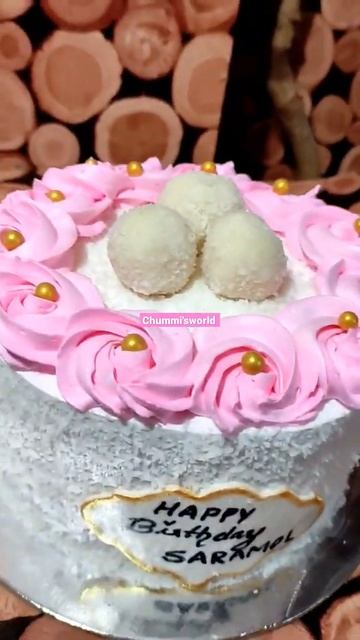 2 Raffaello Cake @chummi'sworld #shorts #reels #cakereels #raffaellocake #cakedesign