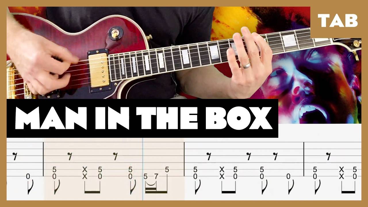 Alice in Chains - Man In The Box - Guitar Tab | Lesson | Cover | Tutorial смотреть онлайн
