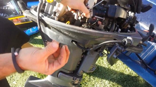 15 Minute Carburetor Cleaning Rebuild Yamaha 20HP Outboard 4-stroke