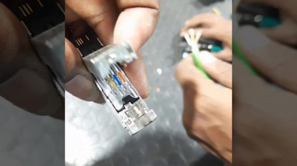 How to connect profinet cable with connector