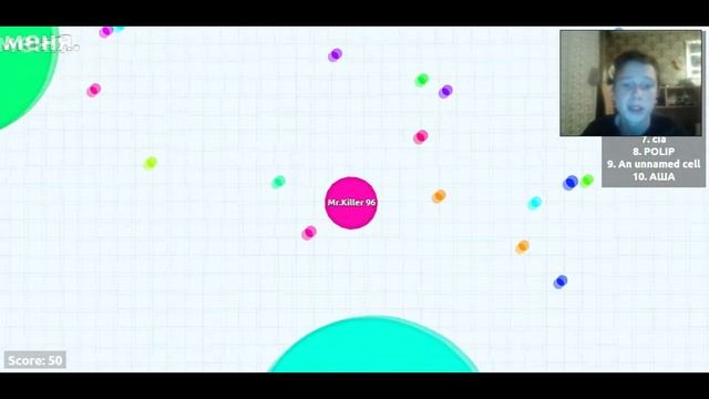 Я вернулсяяяяя в новом 2016 году,вместе с игрой AGAR.IO))) смотреть онлайн