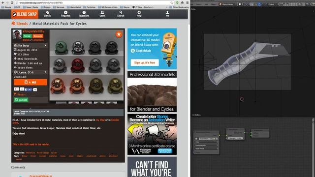 Blender Part 8 Import Material from other Blend files смотреть онлайн
