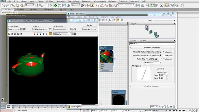3ds Max 2015 教學課程 0195 MaterialTypy材質類型) Blend(混合)材質 смотреть онлайн
