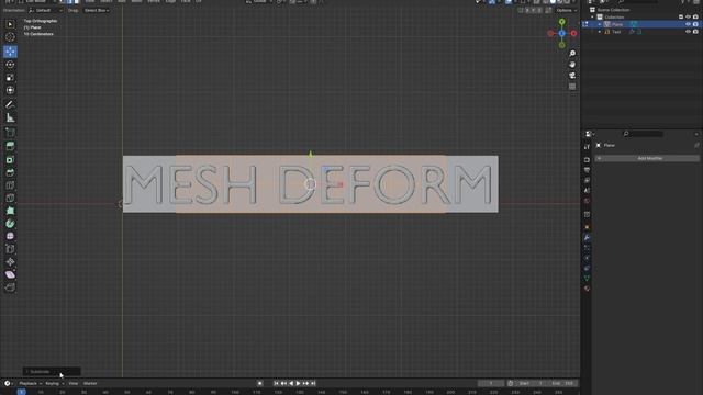 Blender - Text, Remesh, Mesh Deform смотреть онлайн
