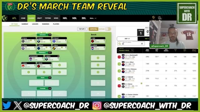 DR's Team Reveal! SuperCoach 2024 смотреть онлайн