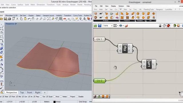 Tutorial Rhinoceros Grasshopper 01 смотреть онлайн