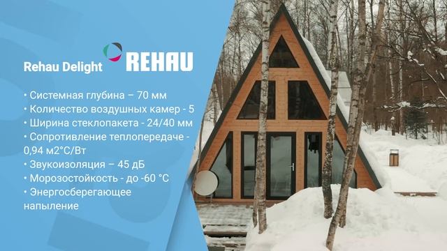 Остекление A-Frame дома | Rehau Delight. Эко Парк Тепло смотреть онлайн
