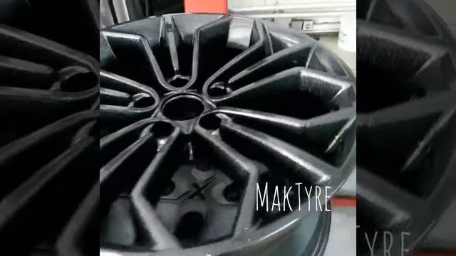 Порошковая покраска дисков #maktyre2 смотреть онлайн
