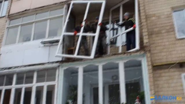 Монтаж французького балкону у м. Вінниця смотреть онлайн