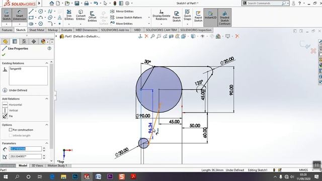 Solidworks 2020 tutorials for beginners | Solidworks Practice Drawing no 36 | Solidworks tutorials смотреть онлайн