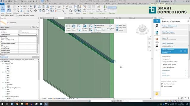 Auto-Inserting Connection Elements for Precast Concrete in Revit [Sneakpeek] смотреть онлайн