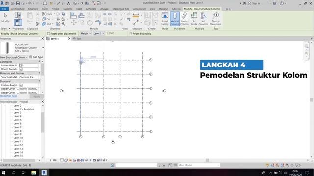 Tutorial Revit | Pemodelan Struktur 15 Lantai Kurang Dari 10 Menit смотреть онлайн