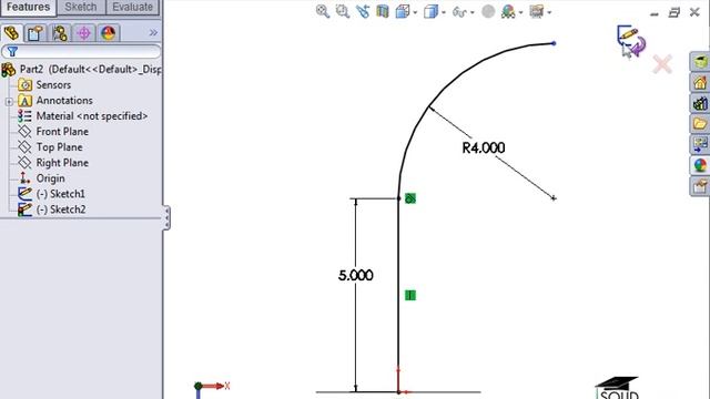 The Basic Sweep in solidworks смотреть онлайн