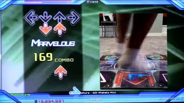 DDR Universe (Stepmania 5) GO! (Mahalo Mix) Expert AAA PFC (with footcam) смотреть онлайн