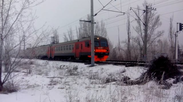 Электричка 6323, Тракторная Пасс — Шпалопропитка 27 01 2019 Волгоград смотреть онлайн