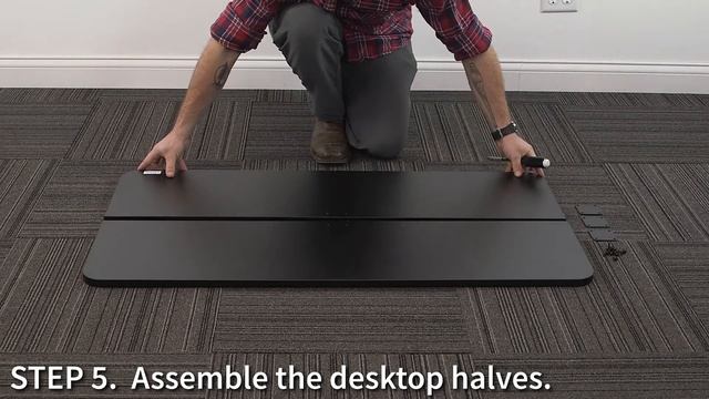 DESK-E144B Black Electric Desk Assembly By VIVO