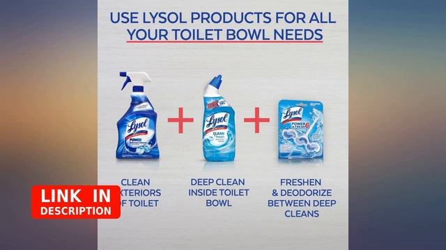 Lysol Clean & Fresh Toilet Bowl Cleaner, Ocean Fresh, 24 oz (Pack of 4) review смотреть онлайн