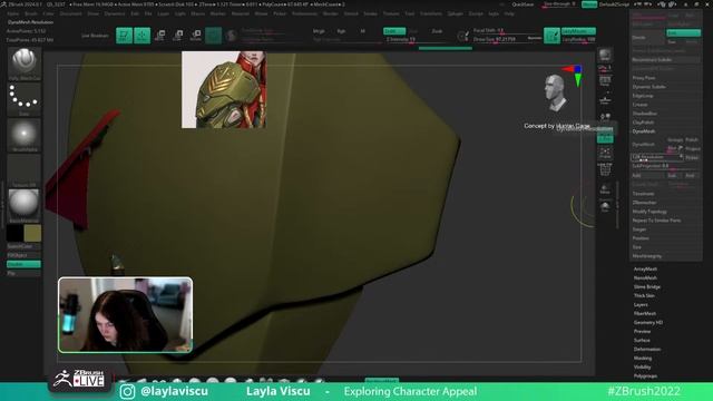 Exploring Character Appeal – Layla Viscu – ZBrush 2024 смотреть онлайн