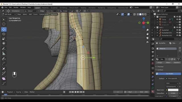 【Blender 2.93 】Modeling Character anime girl creation | Charlotte Arisaka Anderson | Gjnko смотреть онлайн