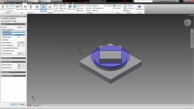 Basic Tutorial: 2.5D CAM in Inventor/Fusion 360 смотреть онлайн