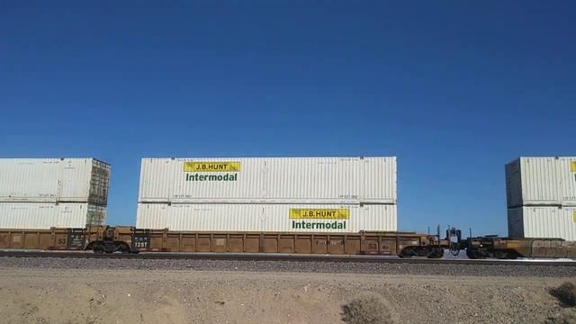 Monster WB BNSF Domestic Intermodal/Spine Cars Train At Lenwood Ca! #bigbossrailfanner смотреть онлайн
