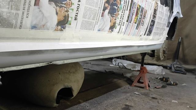 красим по низу гранту