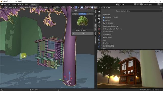 Real Tree Addon for Blender смотреть онлайн