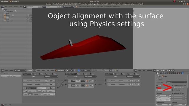Blender Game Engine | Object alignment to surface and terrain (blender files in the description) смотреть онлайн