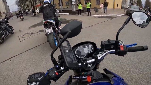 Открытие мотосезона 2024 КИРОВ / Опасный обгон!! #мотосезон2024 #мотодевушки #motorcycle #байк смотреть онлайн