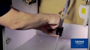 Установка сенсорного смесителя GROHE Minta Touch