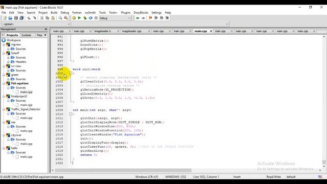 OpenGL Aquarium Project | Fish Tank Animation | C++ Computer Graphics Program for moving Air Bubble смотреть онлайн