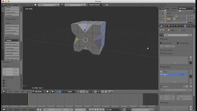 Blender Tutorial: Shape key animation смотреть онлайн