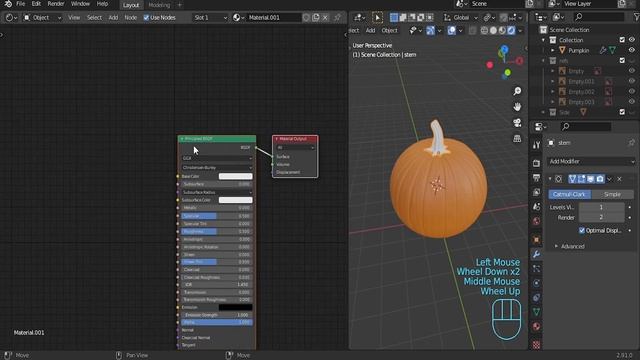 [Blender Tutorial] CGPractice - Halloween Pumpkins -[with free download] смотреть онлайн