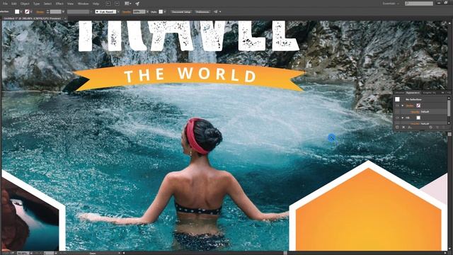 Illustrator CC Tutorial | Adobe Illustrator | Travel Brochure flyer Design . смотреть онлайн
