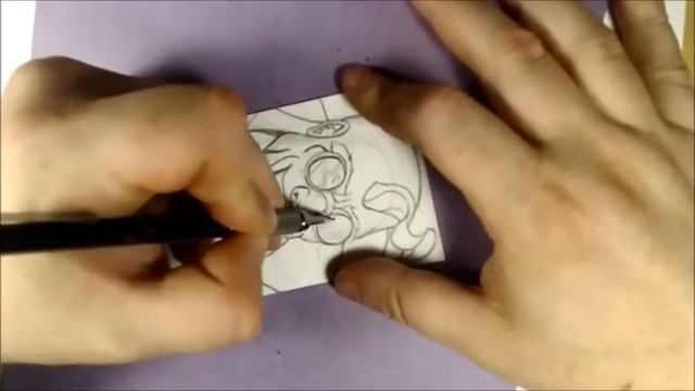Brad Linder Creating Comics Daily Sketch Card #71 Strong Guy - Brad Linder Prof. Comic Creator
