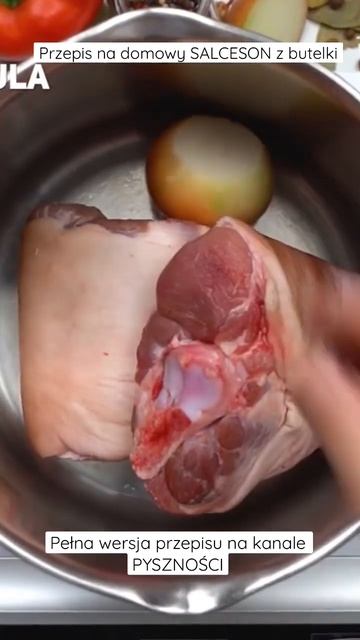 Przepis Na Domowy SALCESON Z Butelki #shorts