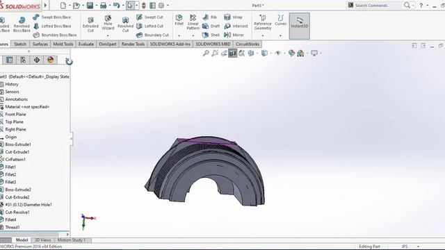 Design Car suspension system part 16 #solidworks #car #design #3d смотреть онлайн