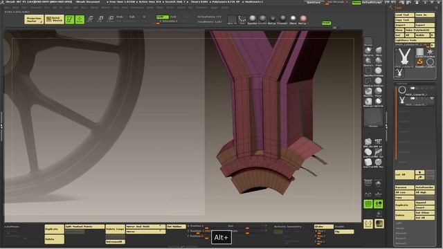 Zbrush, Hard surface Zmodeler bike BMW S1000 part1 смотреть онлайн