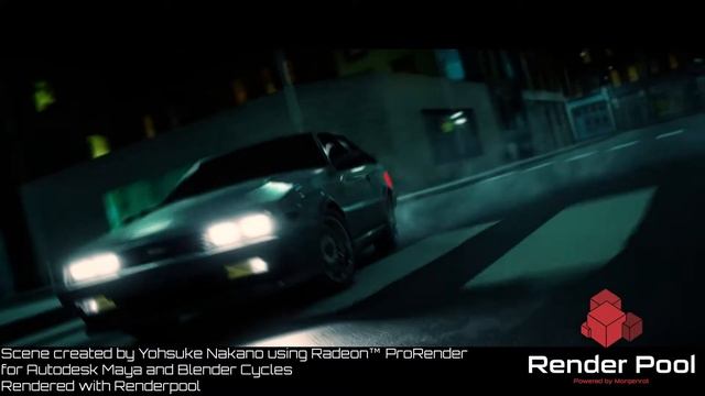 Drift, Scene made with Radeon™ ProRender for Maya and Blender Cycles rendered on Renderpool смотреть онлайн