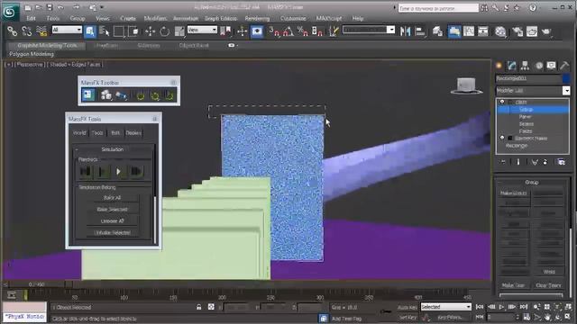 MASS FX CON CLOTH 3D MAX PARTE 2