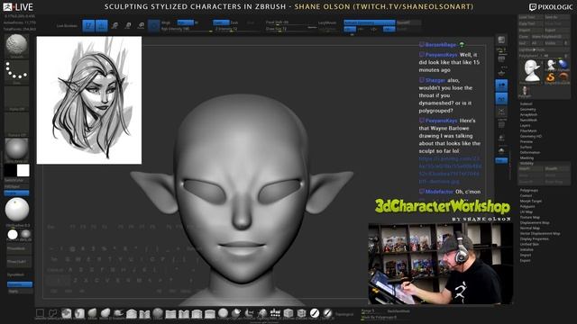 Shane Olson - Sculpting Stylized Characters - Episode 35 смотреть онлайн