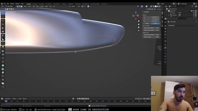 Blender Spitfire Plane Wings Modeling Tutorial | Part 2 (Arijan) смотреть онлайн