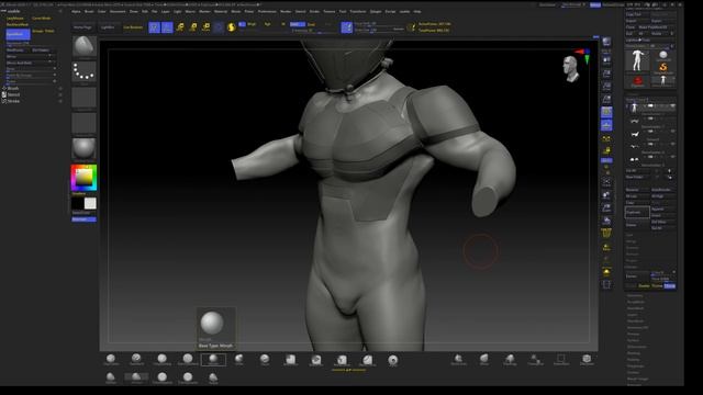 Practicing Zbrush Hard Surface sculpting смотреть онлайн