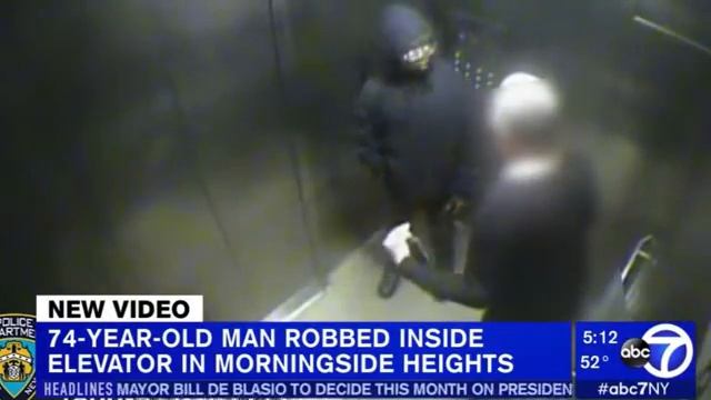 Black on white senior robbery in NY elevator смотреть онлайн