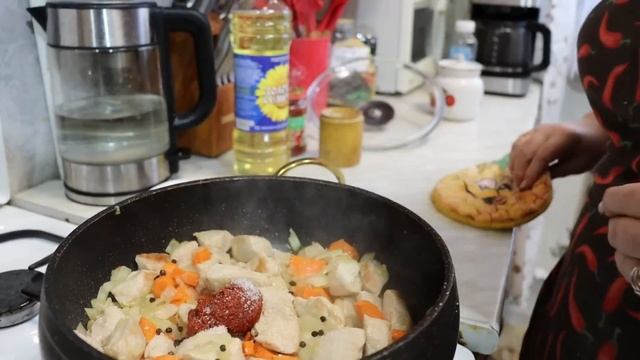 Мои парни дождались нормальной еды готовлю жаркое.